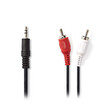 NEDIS CAGT22200BK15 Stereo Audio Cable 3.5 mm Male - 2x RCA Male 1.5 m Black
