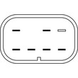 Διακόπτης Παραθύρων FORD TRANSIT T12-15 μονός 6PIN