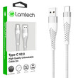 LAMTECH TYPE-C V2,0 HIGH QUALITY UNBREAKABLE CABLE SILVER 2M