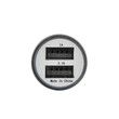 LAMTECH METAL 2 USB 2,1A CAR CHARGER FOR MOBILE PHONES BLACK