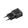 LAMTECH TRAVEL WALL CHARGER 2.4A WITH 2xUSB BLACK