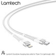 LAMTECH HQ UNBREAKABLE CABLE TYPE-C TO LIGHTNING WHITE 2M