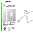 LAMTECH HQ UNBREAKABLE CABLE TYPE-C TO LIGHTNING WHITE 2M