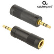 CABLEXPERT 6,35MM FEMALE TO 3,5MM MALE AUDIO ADAPTER