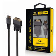 CABLEXPERT HDMI TO DVI CABLE PREMIUM SERIES 4K 1,8M RETAIL PACK