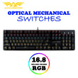 ARMAGGEDDON OPTICAL MECHANICAL RGB KEYBOARD MKO-13R BLACK