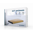 GEMBIRD USB 3.0 2.5" ENCLOSURE BRUSHED ALUMINUM GOLD