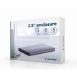 GEMBIRD USB 3.0 2.5" ENCLOSURE BRUSHED ALUMINUM LIGHT GREY