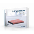 GEMBIRD USB 3.0 2.5" ENCLOSURE BRUSHED ALUMINUM PINK
