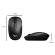 ALCATROZ WIRELESS TWO WAY DONGLE (USB+TYPE-C) SILENT MOUSE BLACK