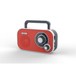 CAMRY SMALL PORTABLE RADIO RED