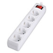LAMTECH POWER STRIP WITH SWITCH 5 OUTLETS WHITE LAMTECH POWER STRIP WITH SWITCH 5 OUTLETS WHITE