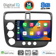 DIGITAL IQ BXK 20187_CPAA (9inc) MULTIMEDIA TABLET for HONDA CIVIC 4D mod. 2001-2006