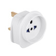 DM-0573-L . Αντάπτορας UK σε Universal Λευκός