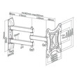 DM-0202 . Βάση TV 23-42" 20kg Cabletech