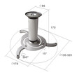 DM-0100 . Βάση Οροφής για Projector 10kg 8-17cm Cabletech