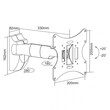 DM-0042A . Βάση TV 23-42" 30kg Cabletech