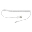 DM-66-104 . Καλώδιο USB A - Micro USB Spiral 1.5m Λευκό