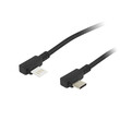 DM-66-139 . Καλώδιο USB A - Type C Γωνία 1m Μαύρο