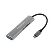 KM0390 . Αντάπτορας (HUB) USB τύπου C σε HDMI / USB3.0 / SD / MicroSD / C Kruger&Matz
