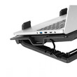 KOM1051 . Βάση με Ανεμιστήρα για Laptop 14-17'' Μαύρη