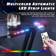 LAMTECH RGB GAMING DESK WITH CUP HOLDER & HEADPHONE HOOK