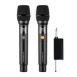 SONICGEAR DUAL PROFESSIONAL UHF WIRELESS LED MICROPHONE WM 3300 UL OBSIDIAN