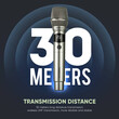 SONICGEAR DUAL PROFESSIONAL UHF WIRELESS LED MICROPHONE WM 3300 UL PLATINUM