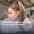 SONICGEAR DUAL MODE 2.4G/BT5.4 SUPERIOR 4MICS ANC/ENC EARPUMP XP2 GOLD