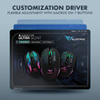 ALCATROZ SILENT 2.4G WIRELESS RGB GAMING MOUSE 4800 CPI X-CRAFT AIR ULTRA 7000
