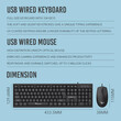 ALCATROZ USB WIRED KEYBOARD AND MOUSE XPLORER C3600 BLACK