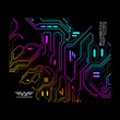 ARMAGGEDDON 2.4G WIRELESS GAMING MOUSE RGB 10000 CPI MIKOYAN FOXBAT-III CYBERPUNK BLACK