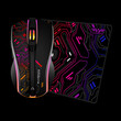 ARMAGGEDDON 2.4G WIRELESS GAMING MOUSE RGB 10000 CPI MIKOYAN FOXBAT-III CYBERPUNK BLACK
