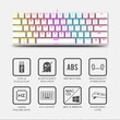 ARMAGGEDDON 61-KEYS WIRED MECH KEYBOARD RED.SW. MKA-1C CORE LINEAR WHITE