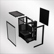 ARMAGGEDDON FULL ATX TRANSPARENT FISH TANK GAMING CASE AQUARON PRO BLACK