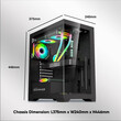 ARMAGGEDDON FULL ATX TRANSPARENT FISH TANK GAMING CASE AQUARON PRO BLACK