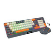 ARMAGGEDDON DUAL MODE GAMING COMBO KEYBOARD AND MOUSE MM-852R DUO STEALTH GREY ORANGE