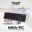 ARMAGGEDDON MECHANICAL HOT-SWAP KEYBOARD 12FX BACKLIGHT BLUE SWITCH MKA-7C 2024 BLACK CLICKY