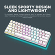 ARMAGGEDDON MECHANICAL HOT-SWAP KEYBOARD 12FX BACKLIGHT RED SWITCH MKA-7C 2024 WHITE LINEAR