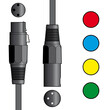 XF-XM150BK Καλώδια Μικροφώνου XLR Female - XLR Male 1.5m (Τεμάχιο)
