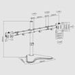 SBOX MONITOR DESKTOP MOUNT 17' - 32' / 43 - 81 cm MAX VESA 100x100