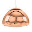 GLOBOSTAR® CRISTIN 00758 Μοντέρνο Κρεμαστό Φωτιστικό Οροφής με Ντουί 1 x G4 AC 220-240V IP20 - Χάλκινο - Μ18 x Π18 x Υ13cm