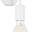 GloboStar® DON 01397 Vintage Επιτοίχιο Φωτιστικό Απλίκα Μονόφωτο 1 x E27 IP20 Λευκό Μέταλλο - Μ10 x Π7 x Υ16cm