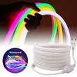 GloboStar® 70587 TUBE 360° Degree Neon Flex Epistar LED SMD 2835 1m 12W/m 120LED/m 840lm/m 360° DC 24V Αδιάβροχη IP68 Ροζ Dimmable