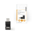 Nedis Ccgp60930bk usb 2.0 Adapter a Male - a Female 90° Angled Black