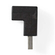 Nedis Ccgp60930bk usb 2.0 Adapter a Male - a Female 90° Angled Black