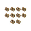 GLOBOSTAR® PIPEADAPT 79593 Μεταλλικός DIY Σύνδεσμος για Ολόπασους Σωλήνες Φωτιστικών - Μ1.3 x Π1.3 x Υ1.5cm - Πακέτο 10 Τεμαχίων