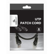 CABLEXPERT UTP CAT6 PATCH CORD 0.5M BLACK