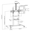 SBOX MOBILE FLOOR STAND 60"-100" / 152-254 cm