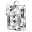 8848 BACKPACK FOR CHILDREN WITH SNAILS PRINT GREY